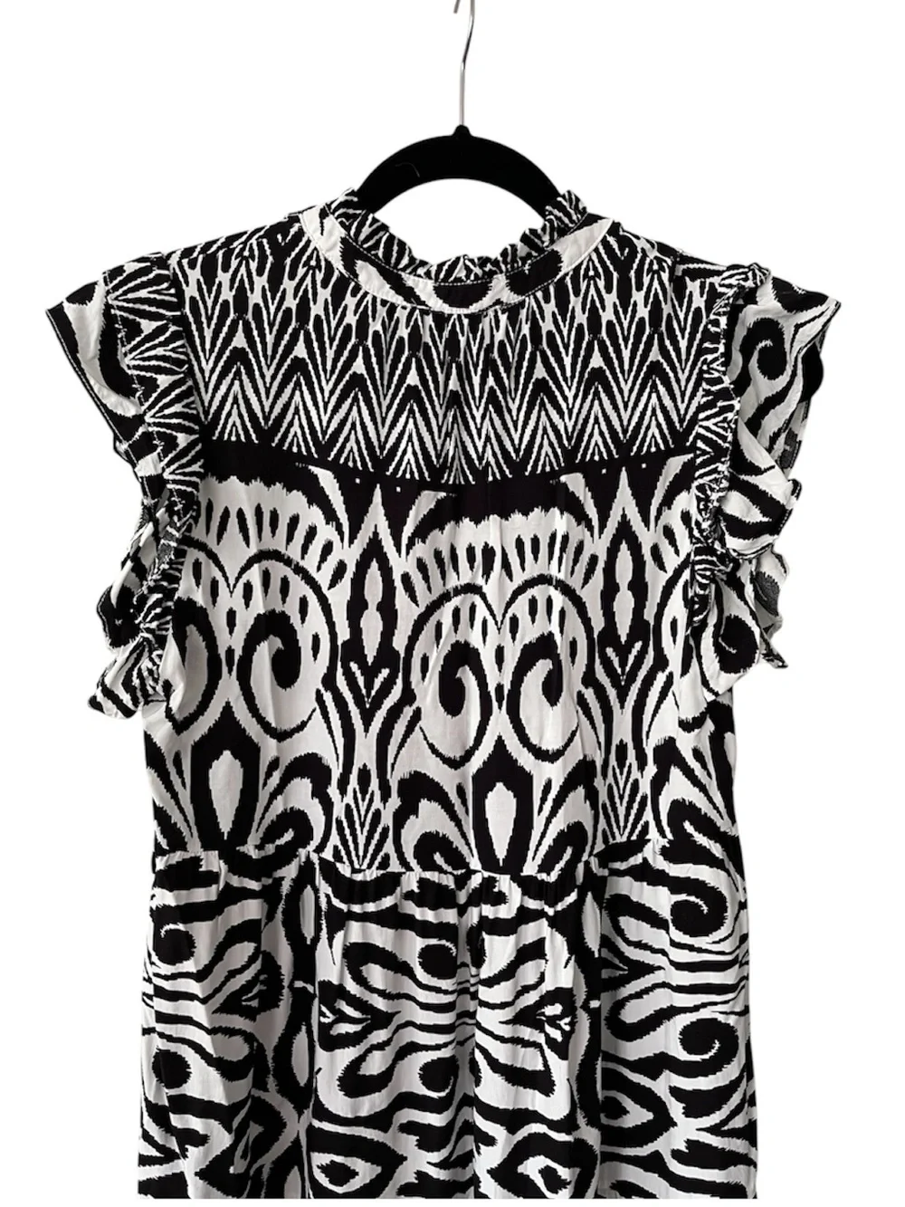 UMGEE Black & White Patterned Women’s Dress, Midi/Maxi length, EUC, Size Medium - Picture 8 of 10